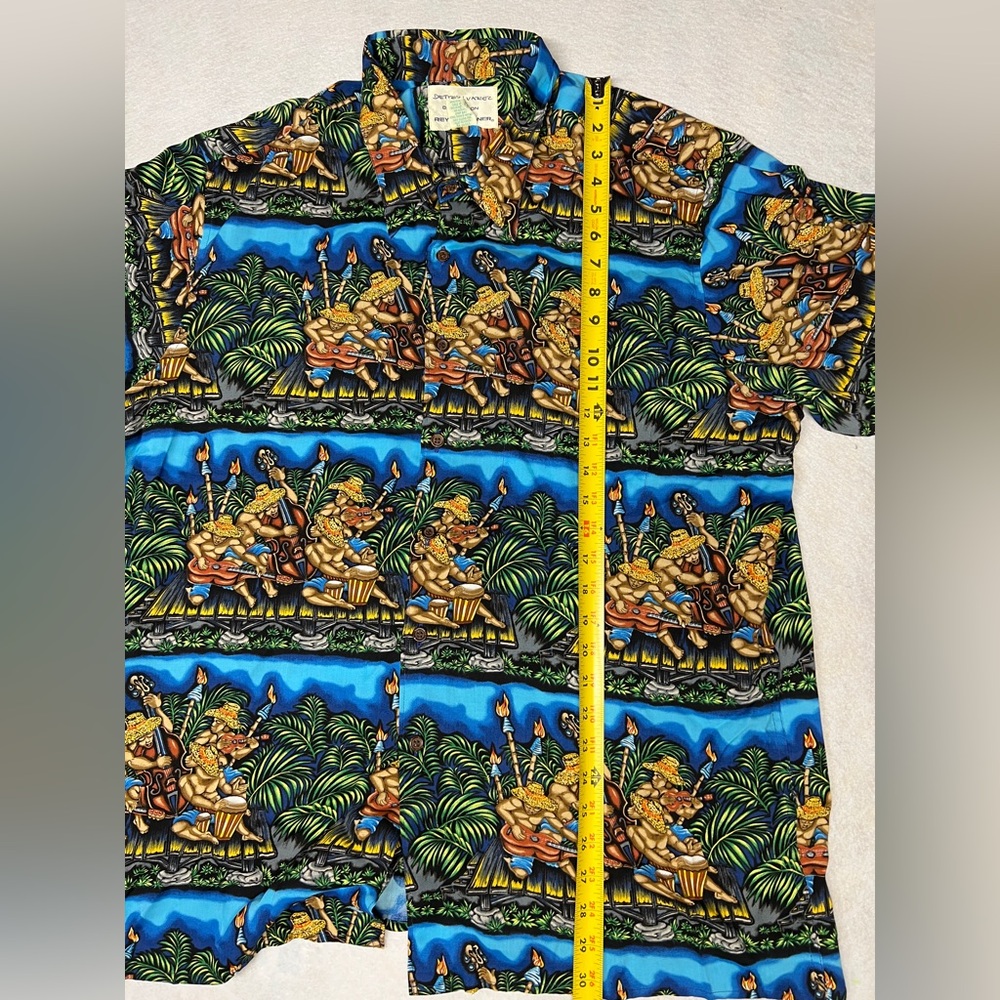 Vintage Reyn Spooner Detrich Varez Men’s XL Musicians Hawaiian Aloha Shirt EUC - Picture 5 of 6